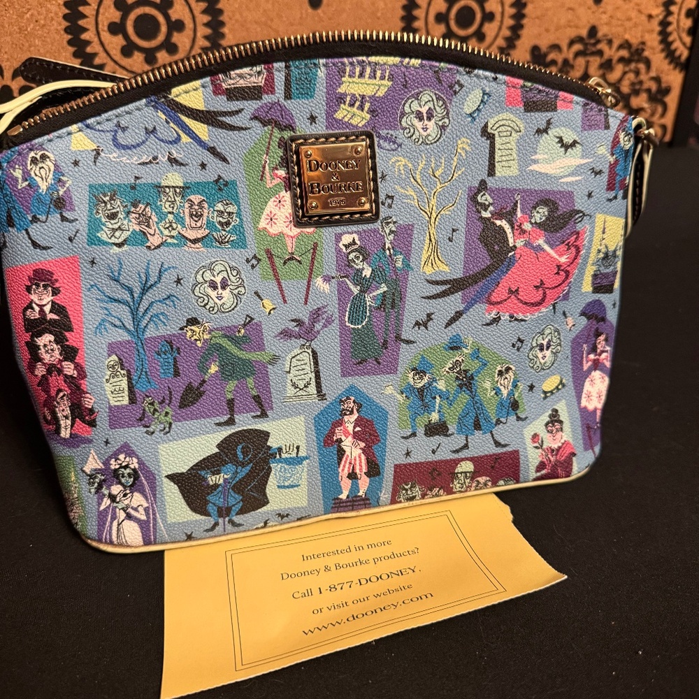 Pre- Owned Dooney & Bourke 2020 Disney Haunted Mansion Crossbody Purse